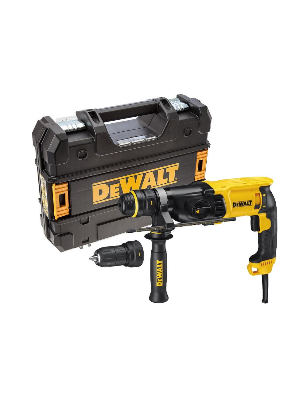 DEWALT MŁOTOWIERTARKA Z OPCJĄ KUCIA 800W 2,8J  + UCHWYT + KUFER