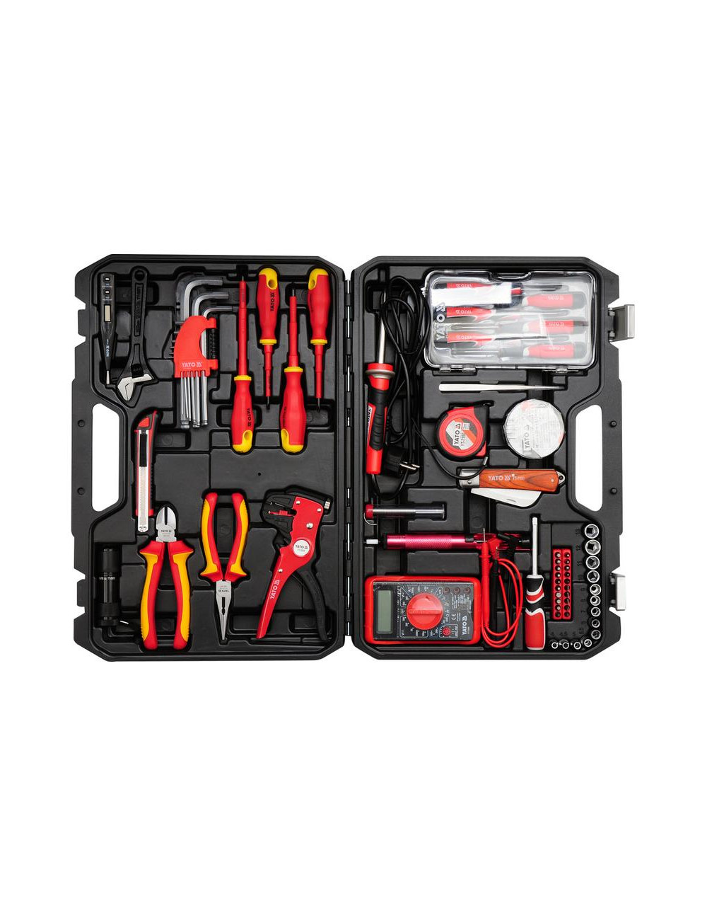 YATO ZESTAW NARZĘDZI DLA ELEKTRYKÓW 68 elem.