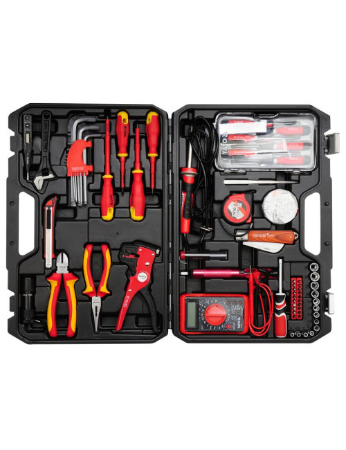 YATO ZESTAW NARZĘDZI DLA ELEKTRYKÓW 68 elem.