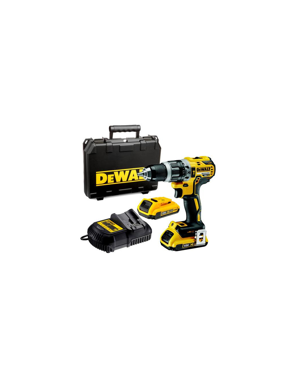 DEWALT WIERTARKO-WKRĘTARKA UDAROWA 18V 70/27Nm 2x2,0Ah LI-ION BRUSHLESS WALIZKA TSTAK DCD796D2