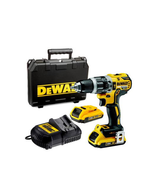 DEWALT WIERTARKO-WKRĘTARKA UDAROWA 18V 70/27Nm 2x2,0Ah LI-ION BRUSHLESS WALIZKA TSTAK DCD796D2