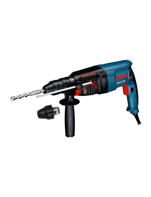 BOSCH MŁOTOWIERTARKA Z OPCJĄ KUCIA 800W 2,7J + DODATKOWY UCHWYT GBH 2-26 DFR