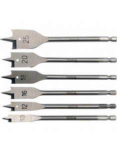 YATO WIERTŁA ŁOPATKOWE KOMPLET 6szt. 10-25mm