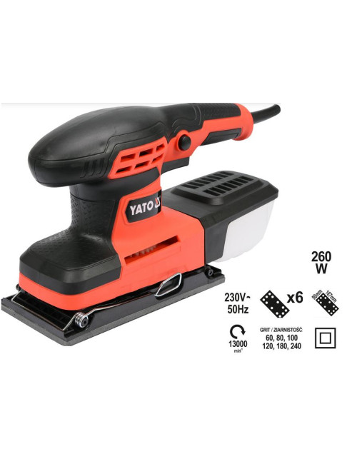 YATO SZLIFIERKA OSCYLACYJNA 260W 90x187mm 82230