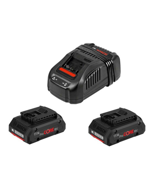 BOSCH AKUMULATOR 18V 2x4,0Ah GBA PROCORE + ŁADOWARKA GAL1880CV