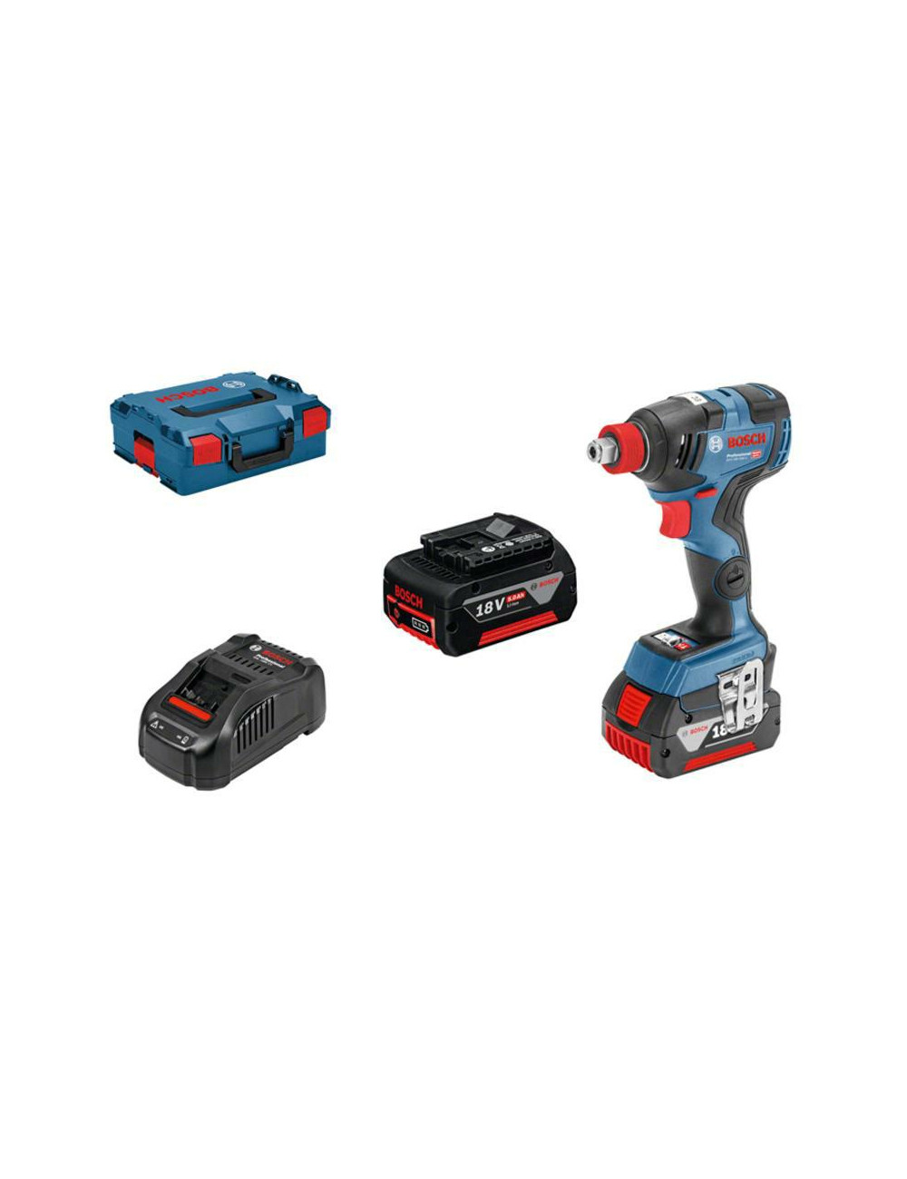 BOSCH KLUCZ UDAROWY 18V 1/2" / HEX 1/4" 200Nm 2x5,0Ah GDX 18V-200C