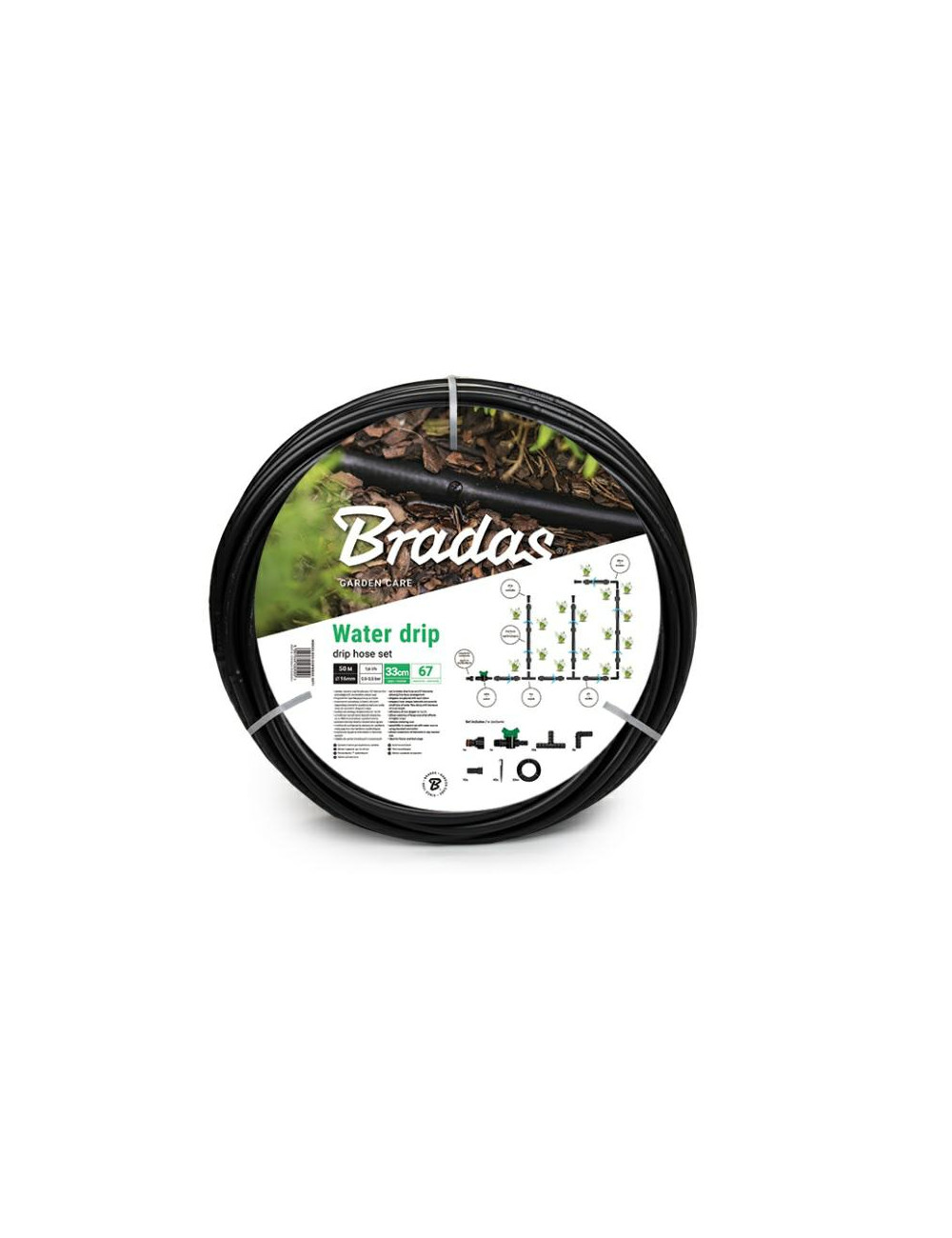 WĄŻ KROPLUJĄCY WATER DRIP ZESTAW  50 METRÓW