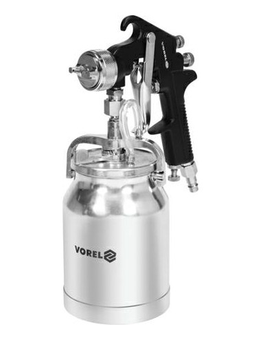 VOREL PISTOLET LAKIERNICZY HVLP 1000ml Z DOLNY ZBIORNIKIEM   80901