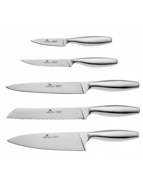 GERLACH.ZESTAW NOŻY W BLOKU  5szt. FINE
