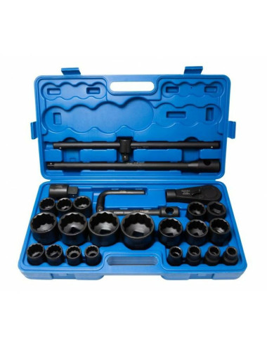 ROCKFORCE ZESTAW KLUCZY UDAROWYCH 26el. 3/4"- 1" 12KĄT.