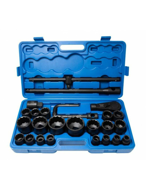 ROCKFORCE ZESTAW KLUCZY UDAROWYCH 26el. 3/4"- 1" 12KĄT.