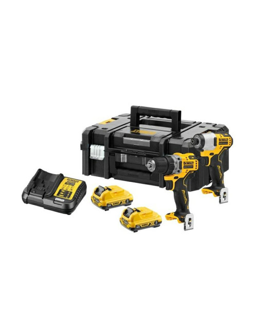 DEWALT ZESTAW COMBO 12V DCK2110L2T (DCD701+DCF801) 2x3,0Ah TSTAK II DCK2110L2T