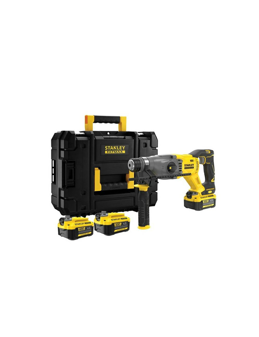 STANLEY MŁOTOWIERTARKA SDS+ 18V V20 2x4Ah KUFER