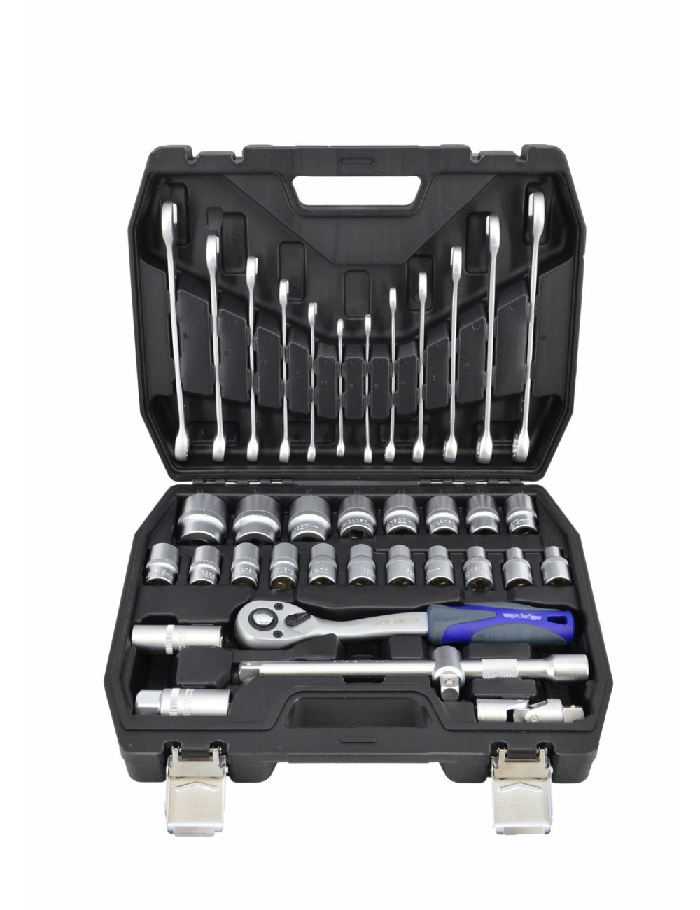 ADLER ZESTAW KLUCZY NAS.1/2" I PŁ.37el.