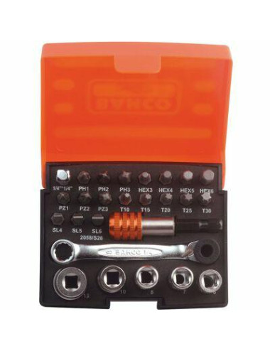 BAHCO KOŃCÓWKI I NASADKI UDAROWE 26el.