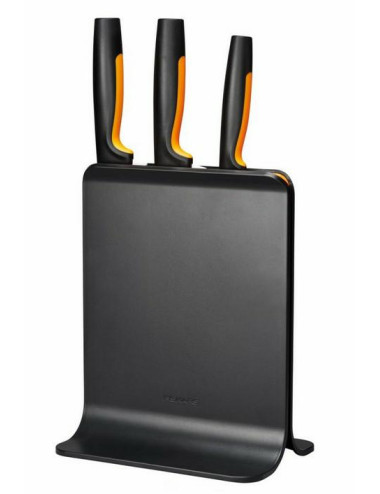 FISKARS ZESTAW 3 NOŻY W BLOKU CZARNYM  FUNCTIONAL FORM