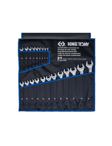 KING TONY ZESTAW KLUCZY PŁASKO-OCZKOWYCH 6-32mm