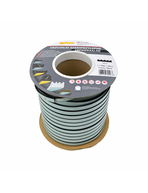 USZCZELKA DGP 15x3 CZARNA 100mb