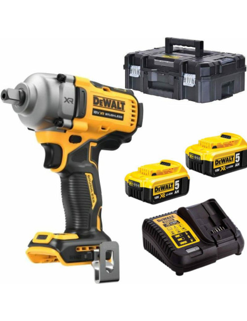 DEWALT KLUCZ UDAROWY 1/2" 18V 812Nm 2x5,0Ah 4-BIEGI TSTAK ZAPADKA DCF892P2T