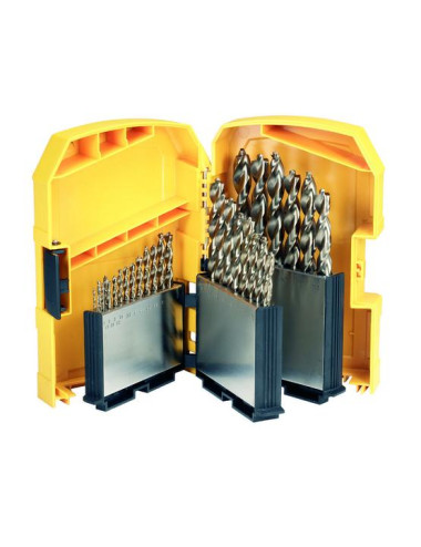 DEWALT ZESTAW WIERTEŁ HSS-G DO METALU 29szt. W KASECIE TOUGH CASE