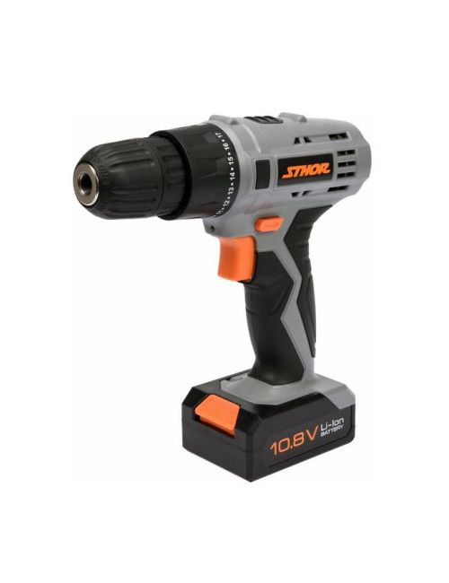 STHOR WIERTARKO-WKRĘTARKA 10,8V 1 x 1,3Ah Li-Ion 1 BIEG, 700 obr/min, 10mm   78981