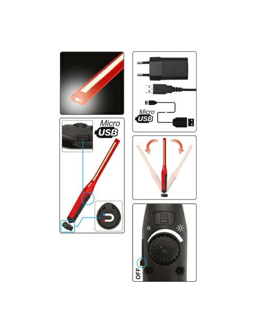 YATO LAMPA WARSZTATOWA 7W COB 600LM+120LM