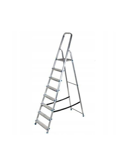 AWTOOLS DRABINA ALUMINIOWA WOLNOS. 8ST.150KG