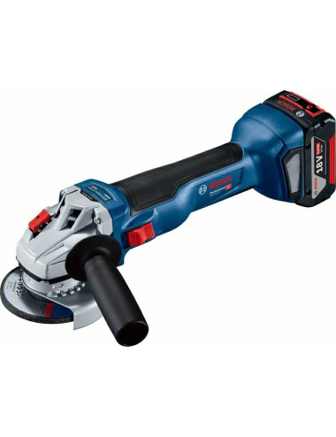 BOSCH SZLIFIERKA KĄTOWA 18V 125mm 2x5,0Ah + L-BOXX GWS 18V-10