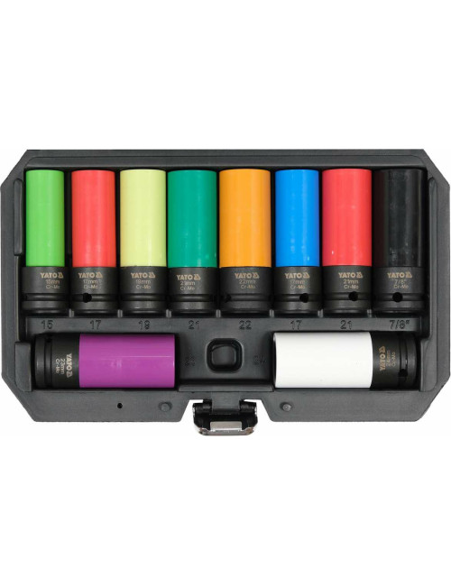 YATO ZESTAW NASADEK UDAROWYCH DO FELG ALUMINIOWYCH1/2"