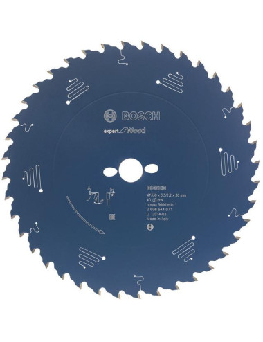 BOSCH PIŁA TARCZOWA Z WĘGLIKIEM DO DREWNA EXPERT WOOD 190 x 30 x 2,6mm
48 ZĘBÓW