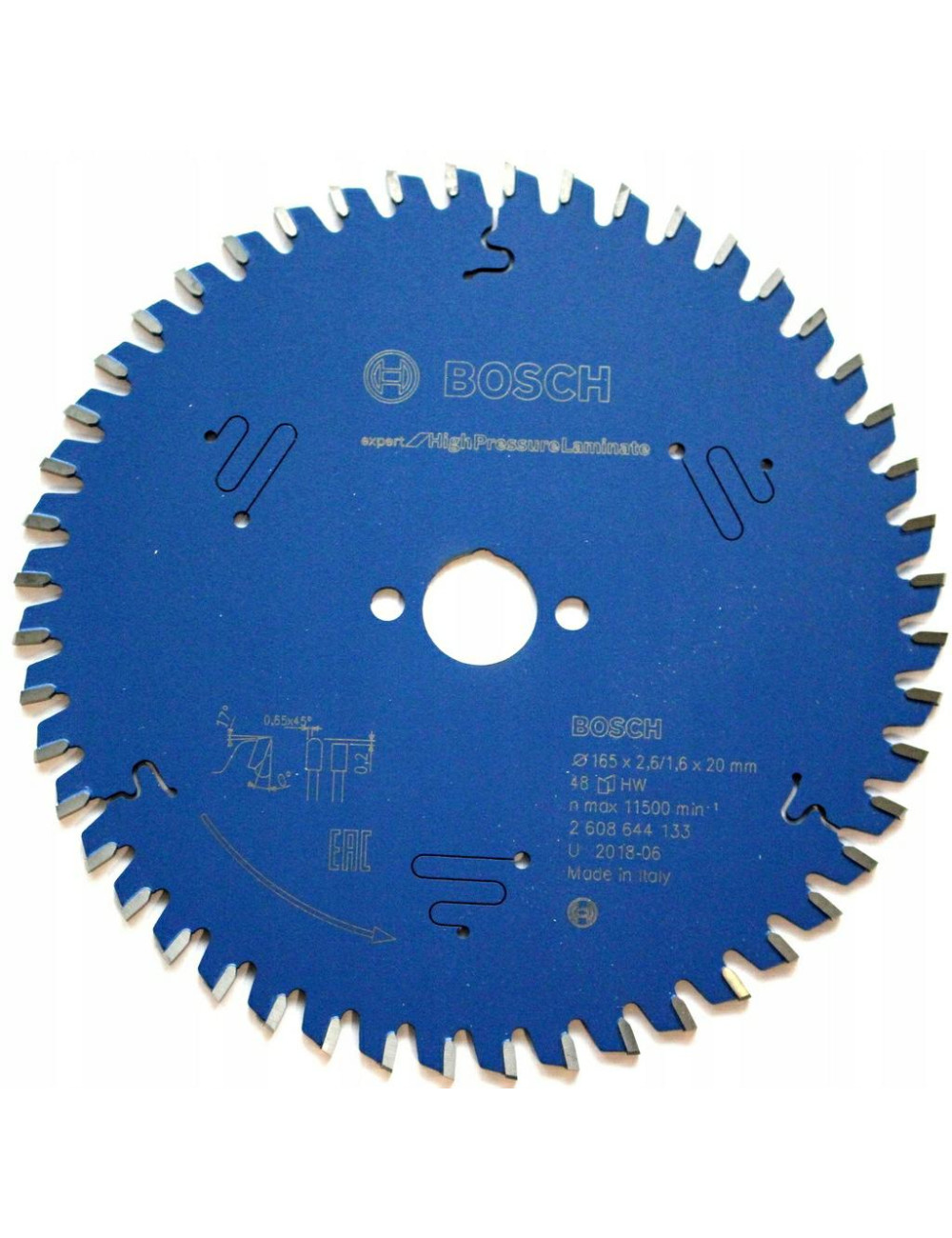 BOSCH PIŁA EXP.H.PRESSURE.LAM 165x20x48z