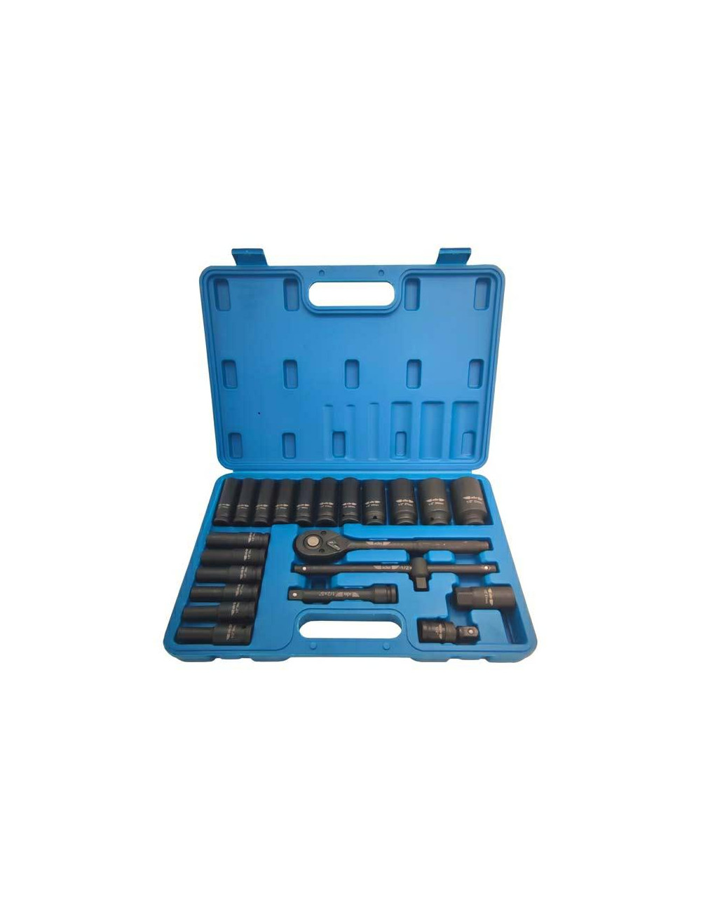 ADLER ZESTAW 1/2" GRZECHOTKA + NASADKI UDAROWE 23szt.