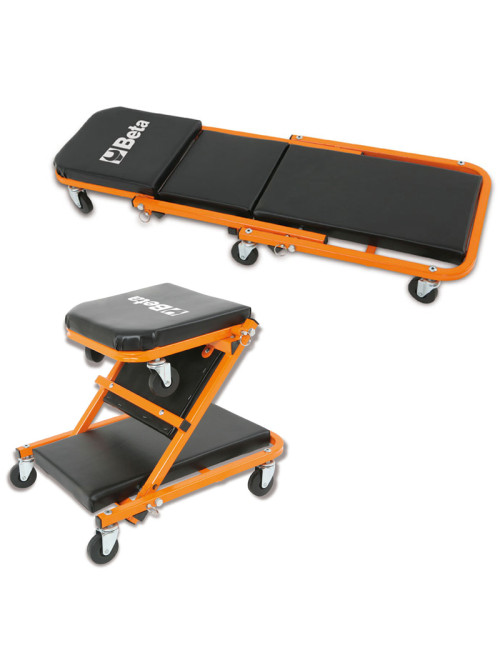 BETA LEŻANKA WARSZTATOWA TAPICEROWANA SKŁADANA / TABORET 3002