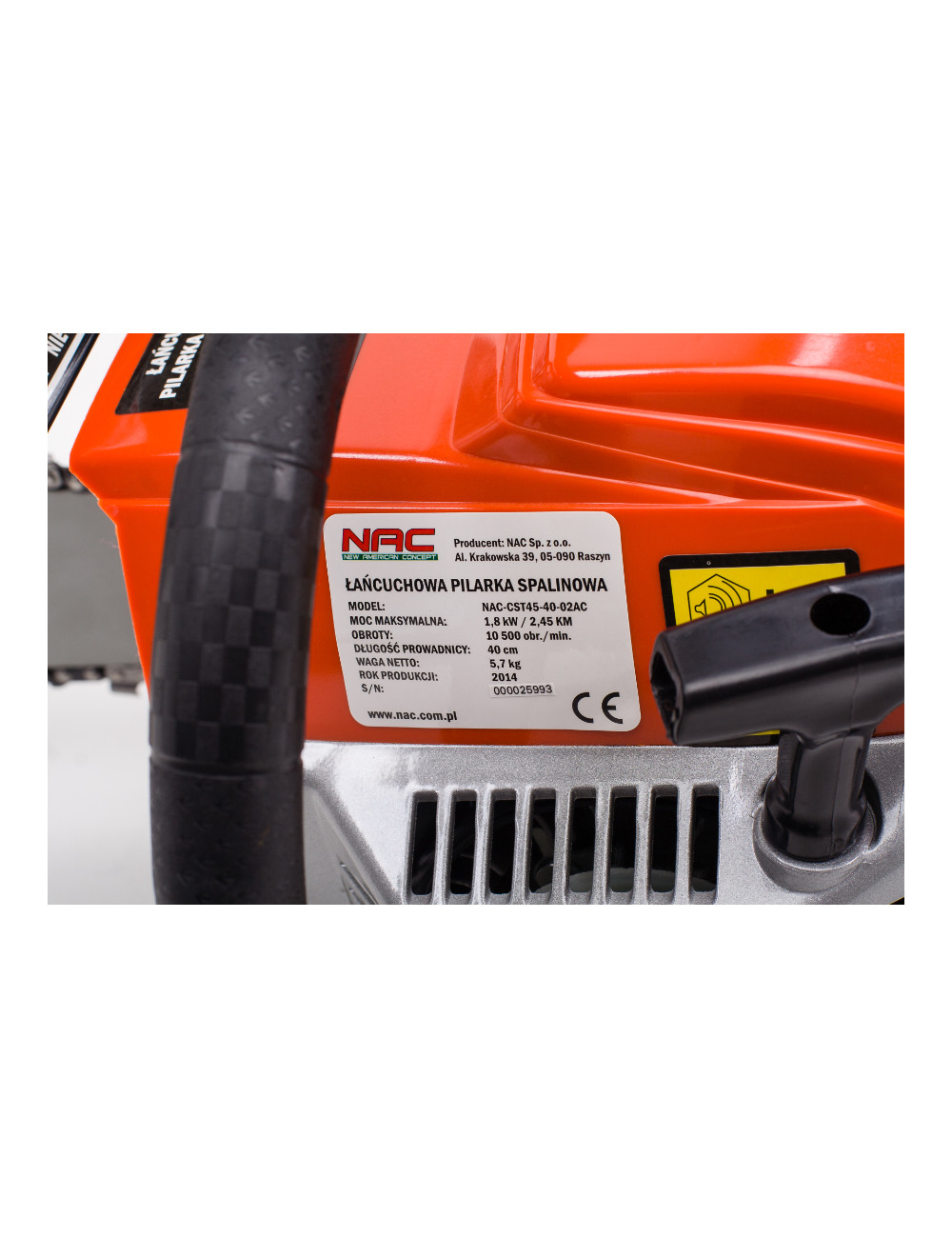 NAC PIŁA SPALINOWA 45cc 40cm  CST45-40-02AC