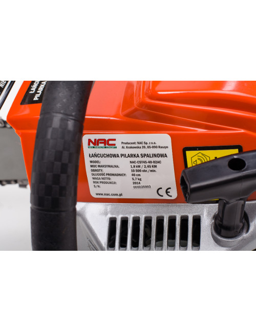 NAC PIŁA SPALINOWA 45cc 40cm  CST45-40-02AC