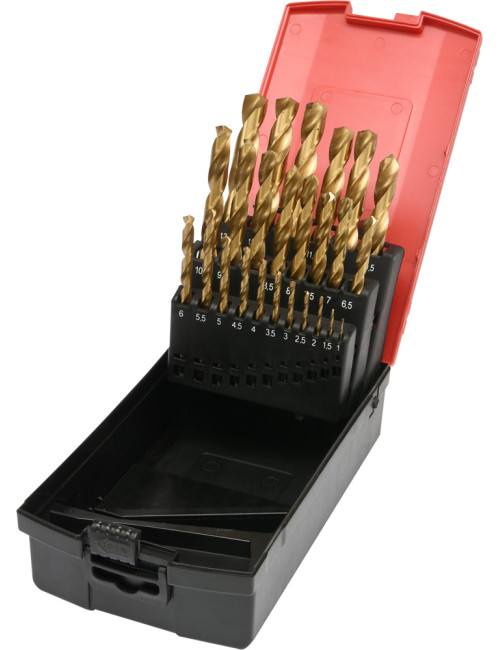 YATO ZESTAW WIERTEŁ DO METALU HSS-TiN 25szt. 1-13mm