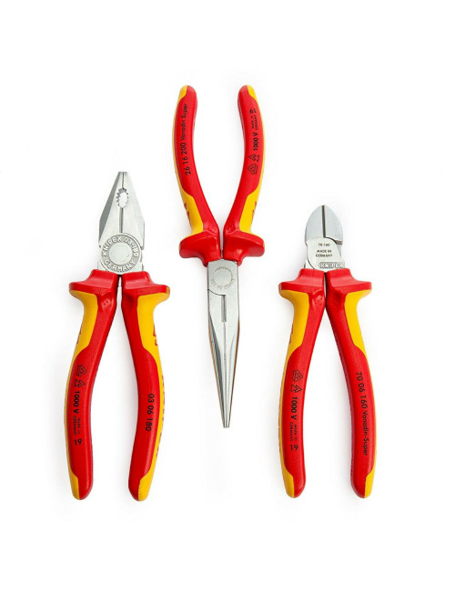 KNIPEX ZESTAW SZCZYPIEC IZOLOWANYCH 3szt