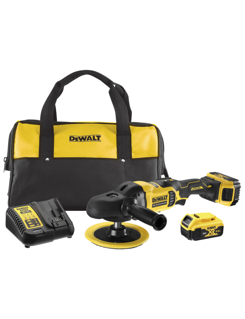DEWALT POLERKA 18V 180mm 2x5,0Ah DCM849P2