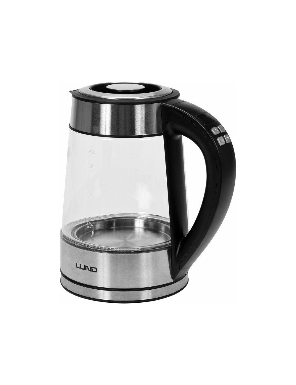 LUND CZAJNIK ELEKTRYCZNY SZKLANY LED 1,7L REGULACJA TEMPERATURY
