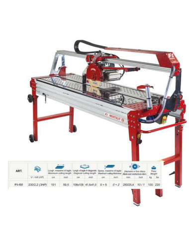 MONTOLIT PRZECINARKA STOŁOWA DO CERAMIKI F1-151