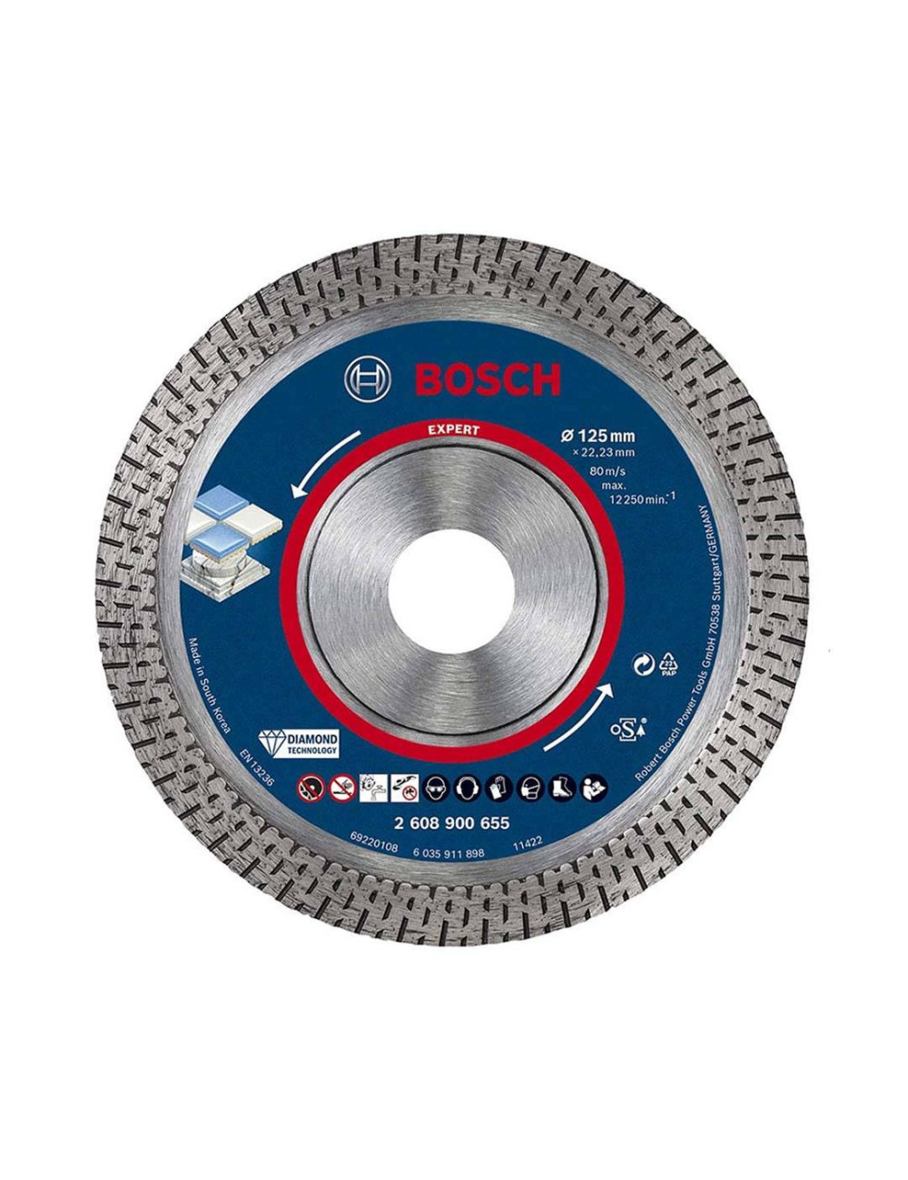 BOSCH TARCZA DIAMENTOWA 125mm TURBO EXPERT HARD CERAMIC