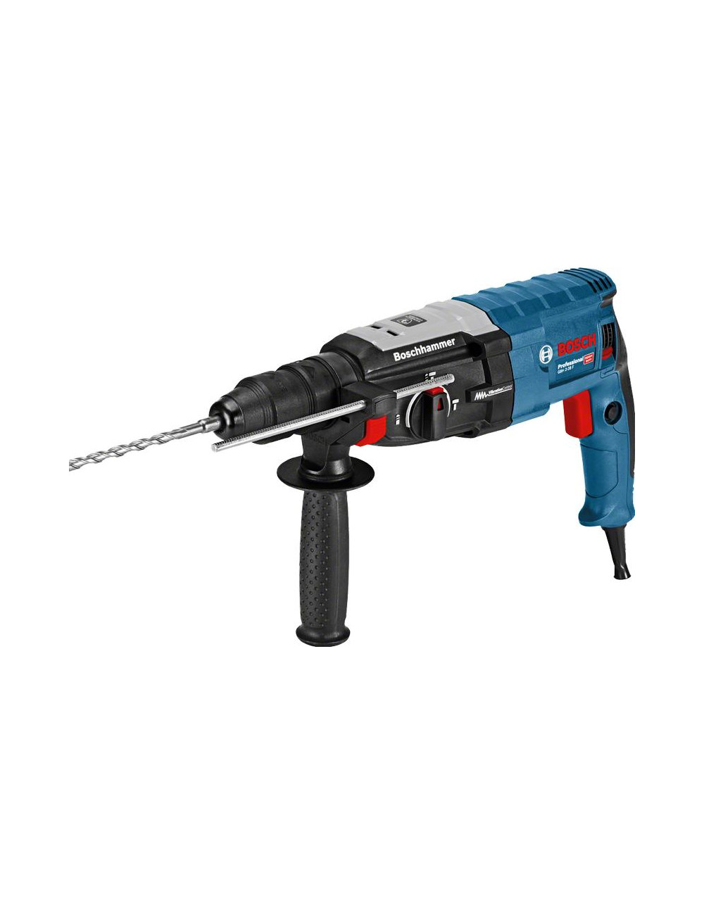 BOSCH MŁOTOWIERTARKA Z OPCJĄ KUCIA 880W 3,2J L-BOXX + DODATKOWY UCHWYT GBH 2-28 F