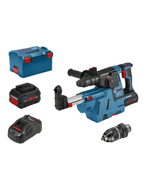 BOSCH MŁOTOWIERTARKA Z OPCJĄ KUCIA 18V 2x5,5 Ah PROCORE GBH 18V-26 F