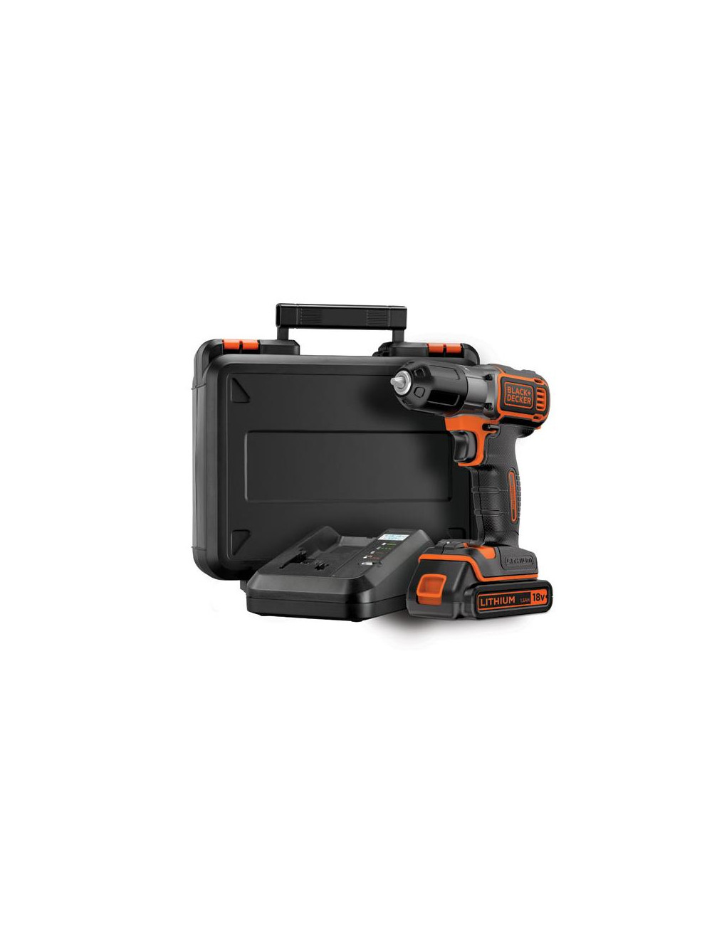 BLACK+DECKER WIERTARKO-WKRĘTARKA 18V 1 x 1,5AH LI-ION AUTOSENSE + WALIZKA ASD18K