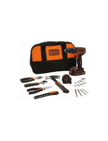 BLACK+DECKER WKRĘTARKA 18V/2x1.5Ah, BDCDC18HTSA