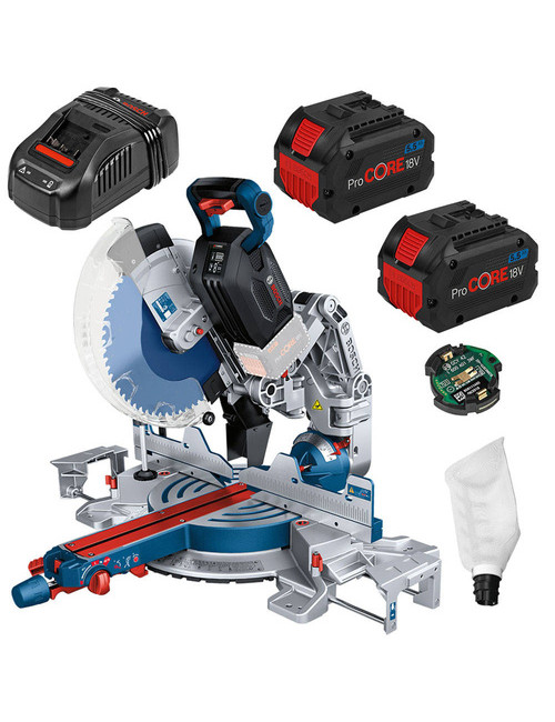 BOSCH PIŁA UKOŚNICA 18V GCM 18V-305 GDC 2x5,5Ah