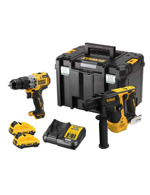 DEWALT ZESTAW COMBO 12V DCK2102L2T (DCH072 DCD706) 2x3,0Ah TSTAK