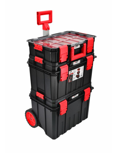 AWTOOLS SKRZYNKA NARZĘDZIOWA MODUŁOWA MODULAR BOX ZESTAW 4W1 530x355x825mm