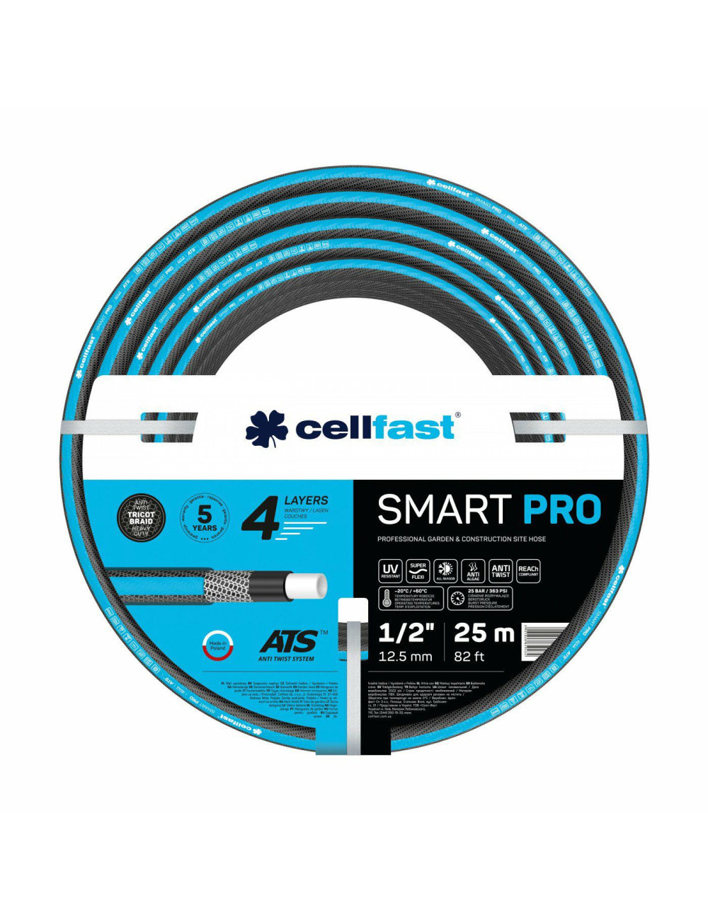 CELLFAST WĄŻ OGRODOWY SMART PRO ATS 1/2" 30mb