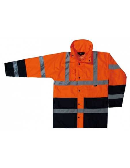 BETA KURTKA ROBOCZA VIZWELL  OSTRZEGAWCZA ( POMARAŃCZOWO/GRANATOWA) PRZECIWDESZCZOWA – ROZMIAR XXL